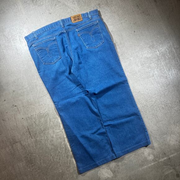 Vintage 90s Levi’s Orange Tab Jeans 44x38 Straight Leg Blue - Picture 2 of 5